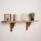 Natural Vintage Antique Distressed Wood Corbel Shelf Brackets (Set of 2)